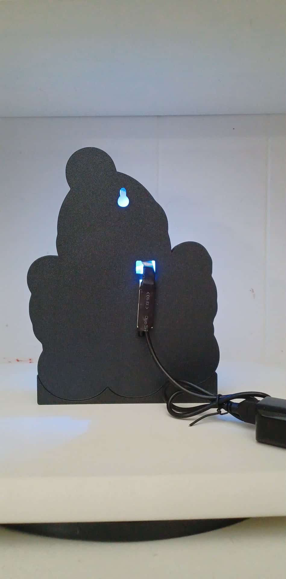 Snowman Family LED light box – custom 3D printed – Lit Layer Creations